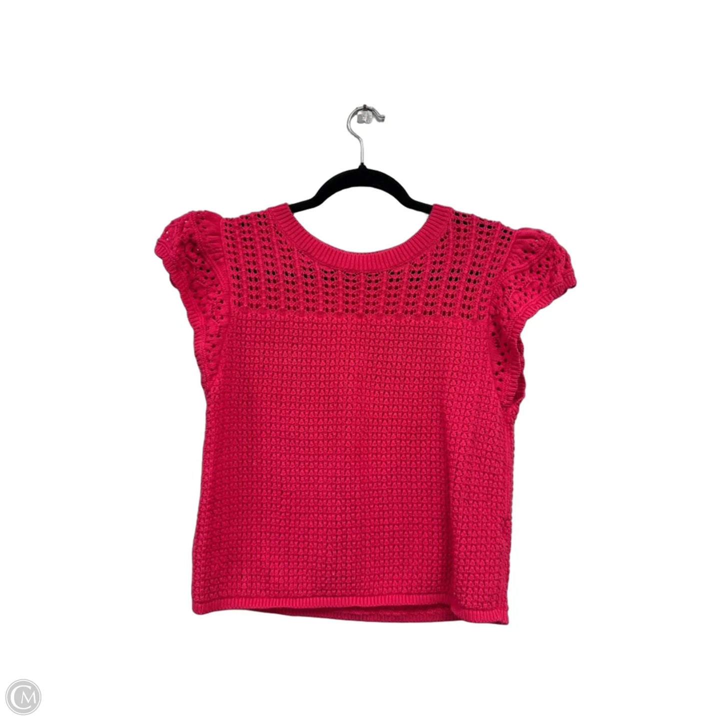Sweater Short Sleeve By Gap In Pink, Size: M
