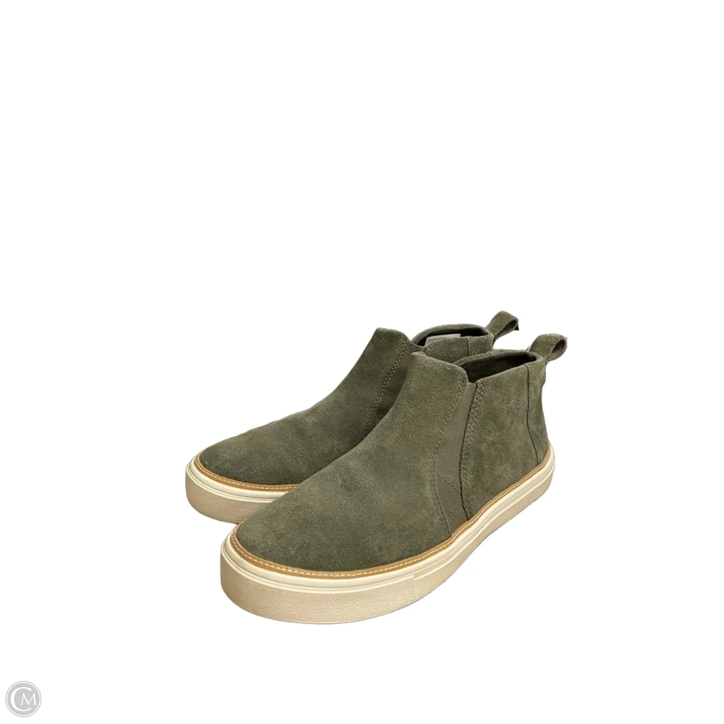 Boots Ankle Flats By Toms In Green, Size: 9