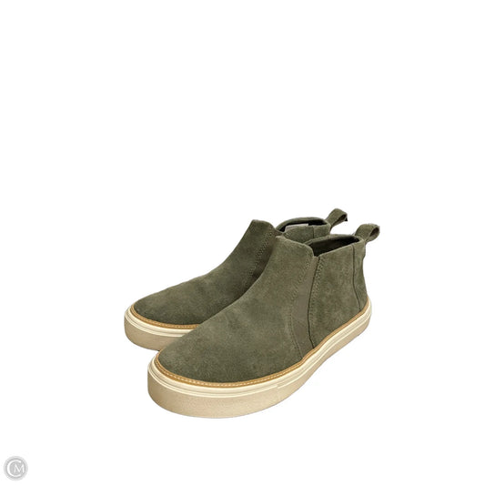 Boots Ankle Flats By Toms In Green, Size: 9