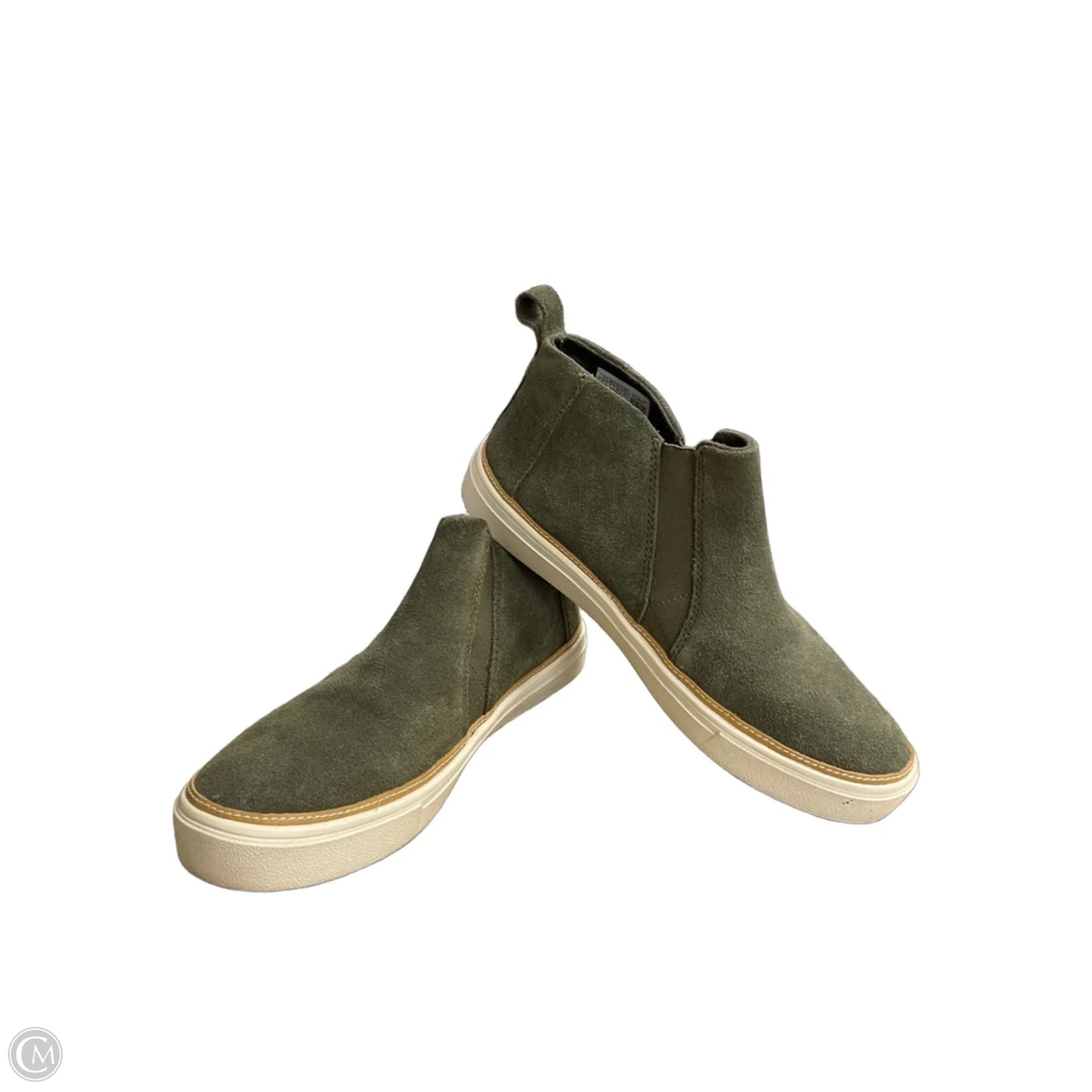 Boots Ankle Flats By Toms In Green, Size: 9