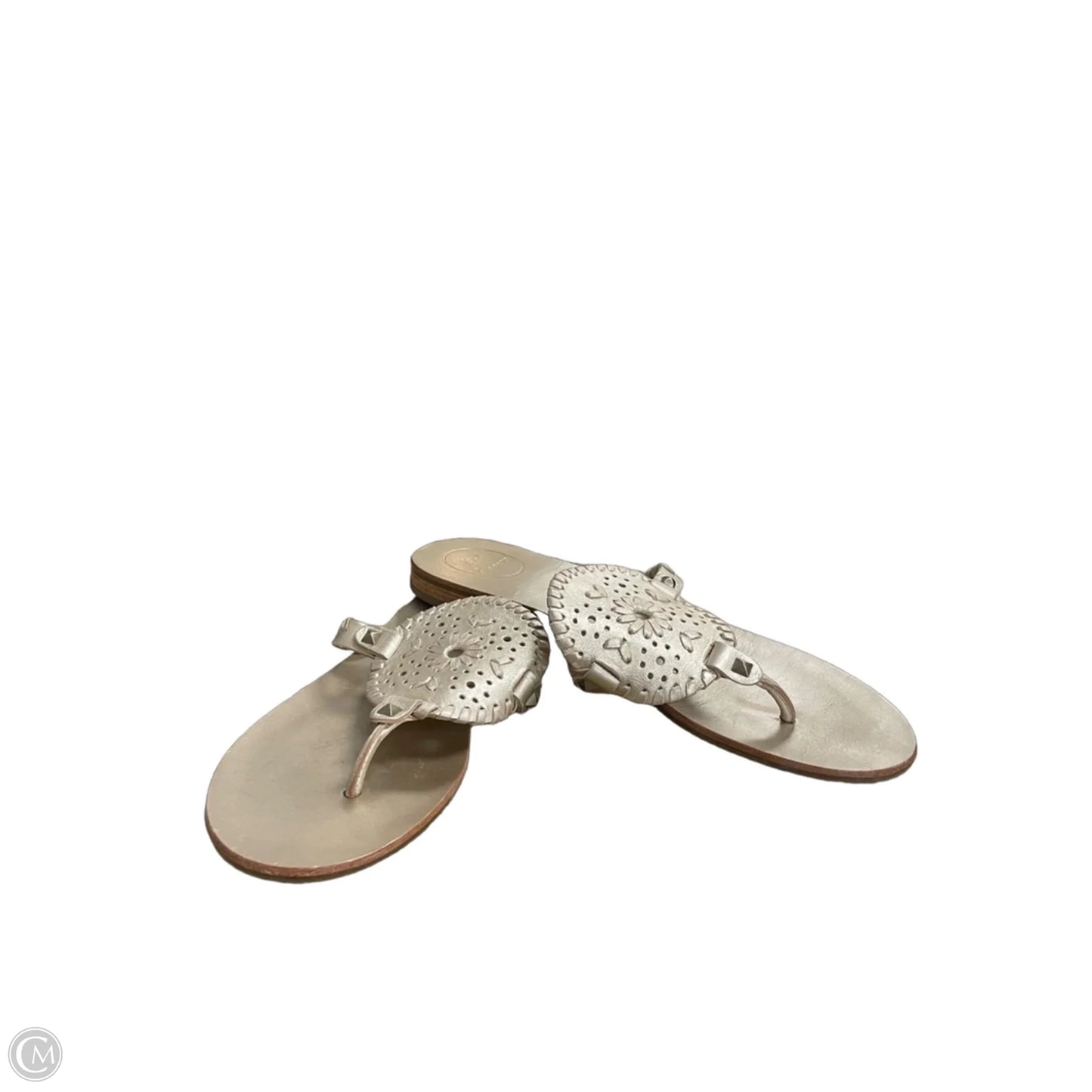 Sandals Flats By Jack Rogers In Gold, Size: 9.5
