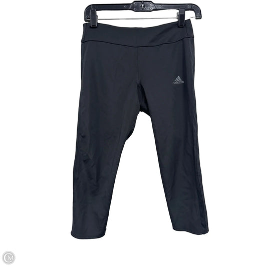 Athletic Leggings Capris By Adidas In Black, Size: S
