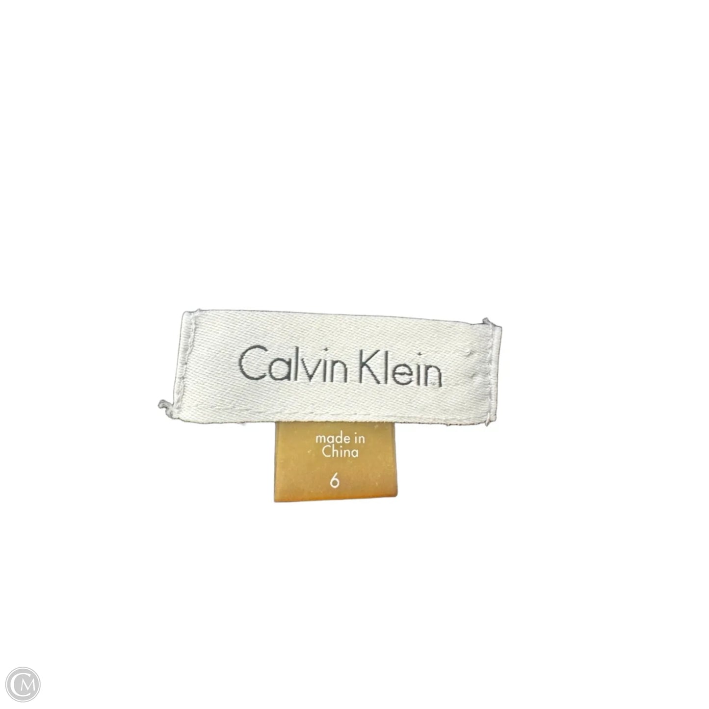 Dress Casual Midi By Calvin Klein In Black, Size: 6