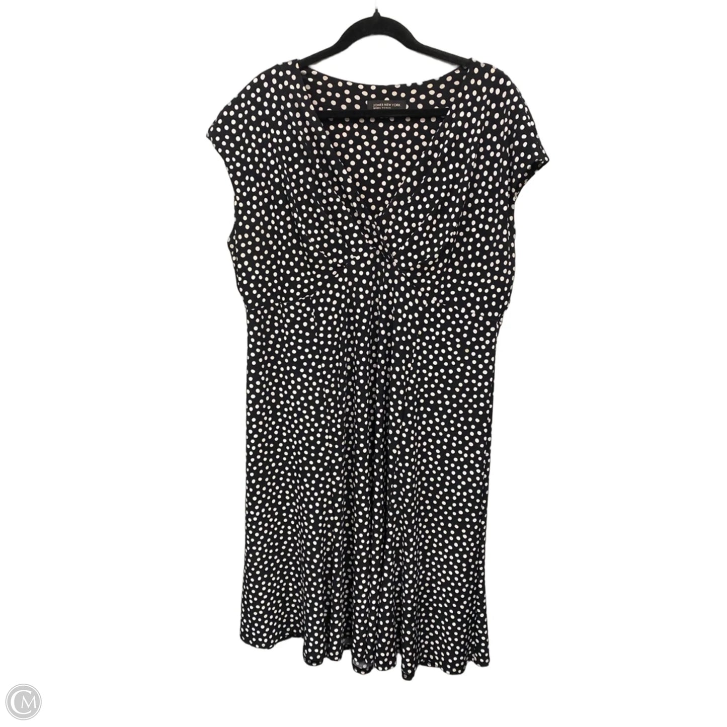 Dress Casual Midi By Jones New York In Black & White, Size: 22