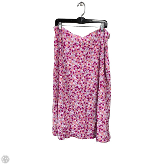 Skirt Midi By On 34th In Pink & Purple, Size: Xl