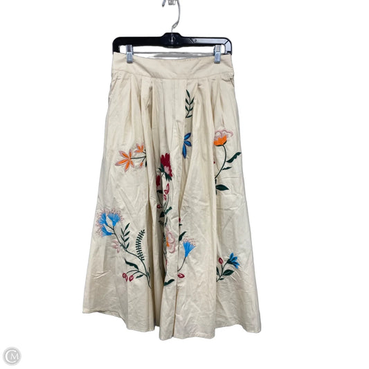 Skirt Midi By Mable In Pink & Tan, Size: M