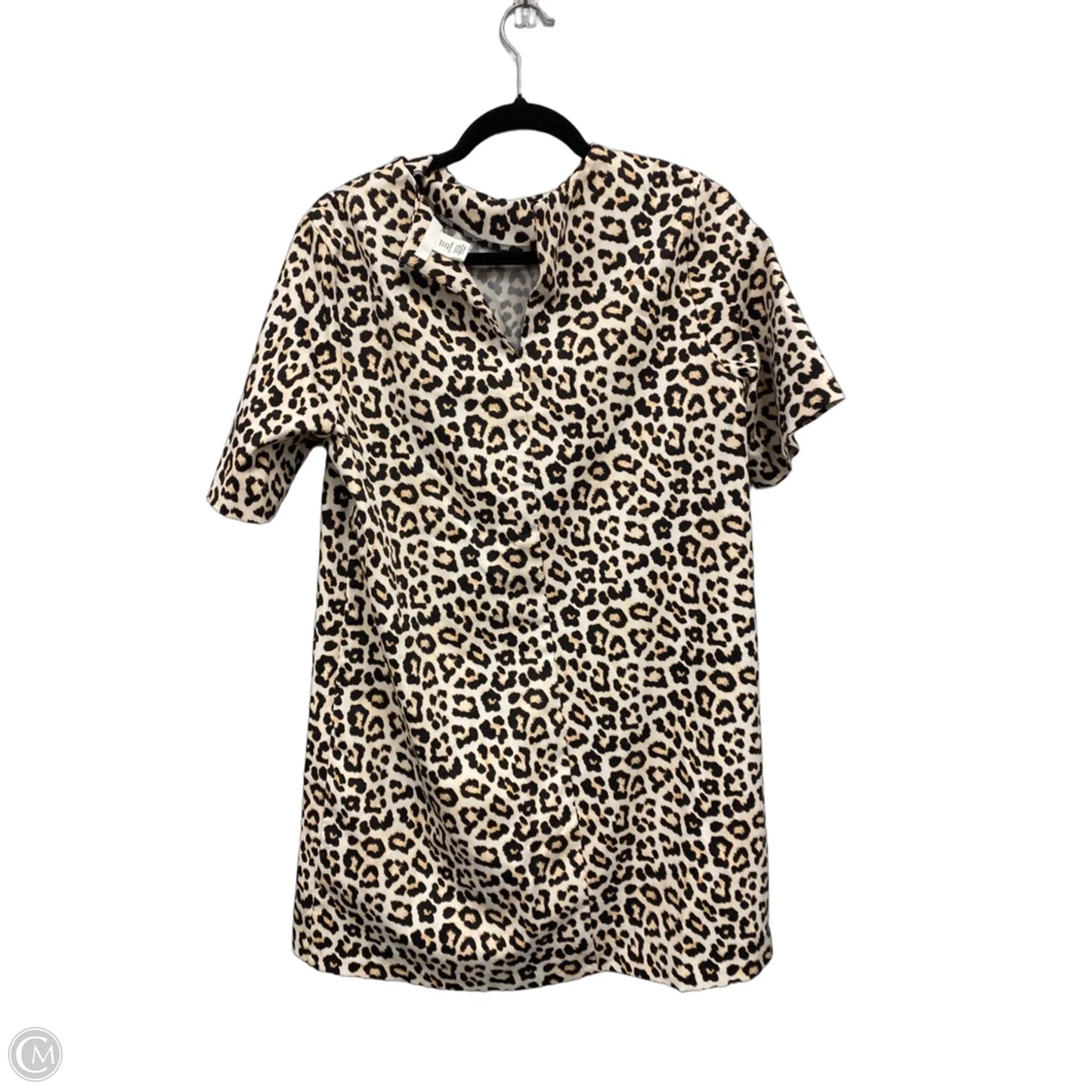 Dress Casual Short By H&m In Black & Cream, Size: M
