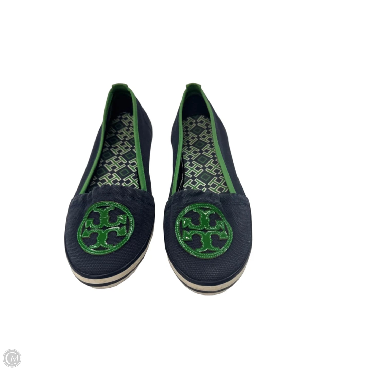 Shoes Designer By Tory Burch In Blue & Green, Size: 9.5