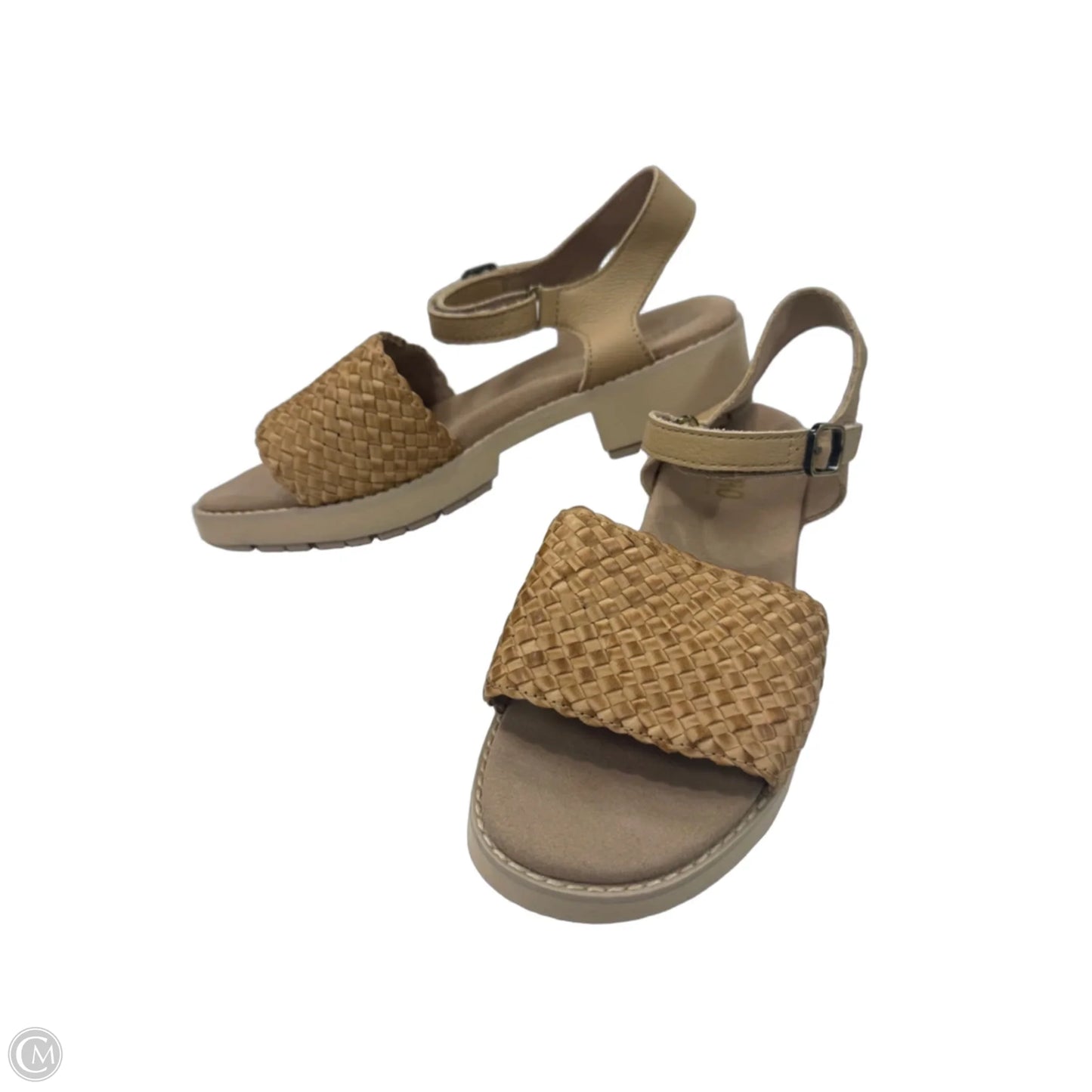 Sandals Heels Block By Munro In Tan, Size: 8.5