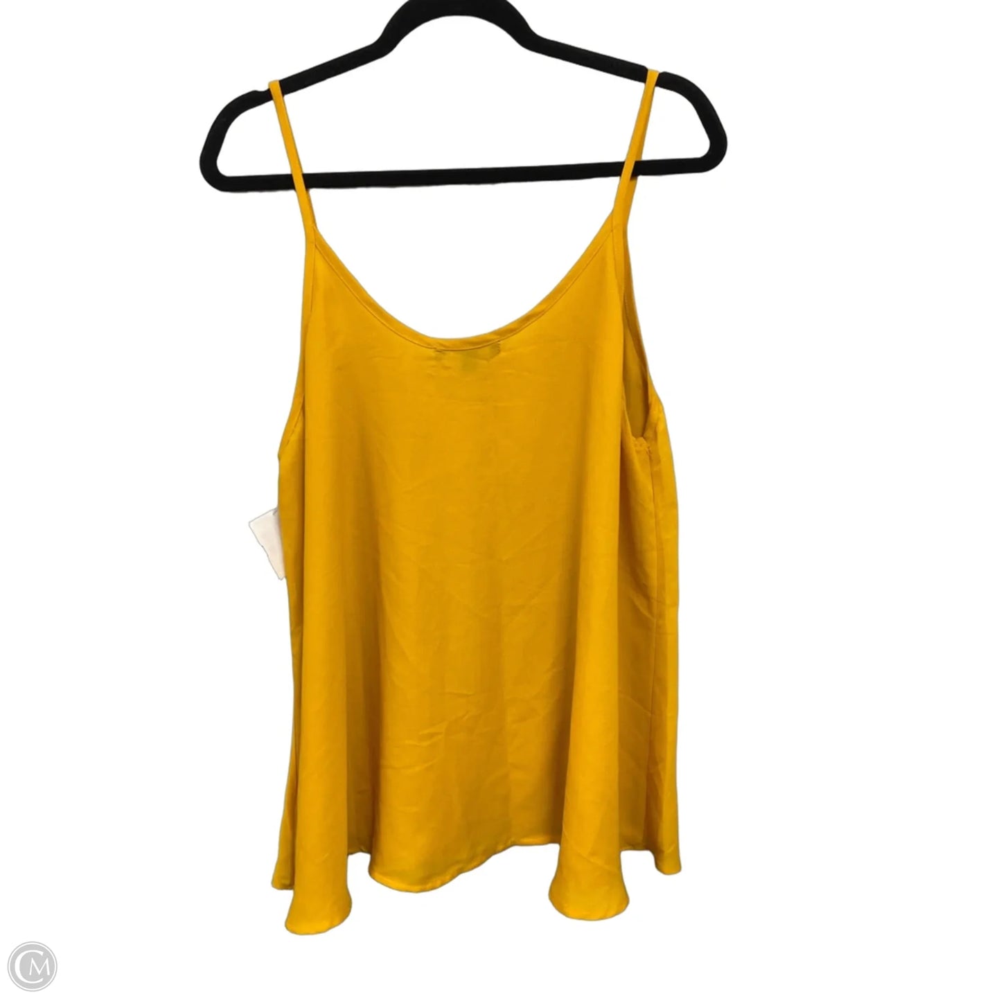Top Sleeveless By Active Usa In Gold, Size: 1x