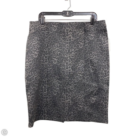 Skirt Midi By 89th And Madison In Black & Grey, Size: Xl