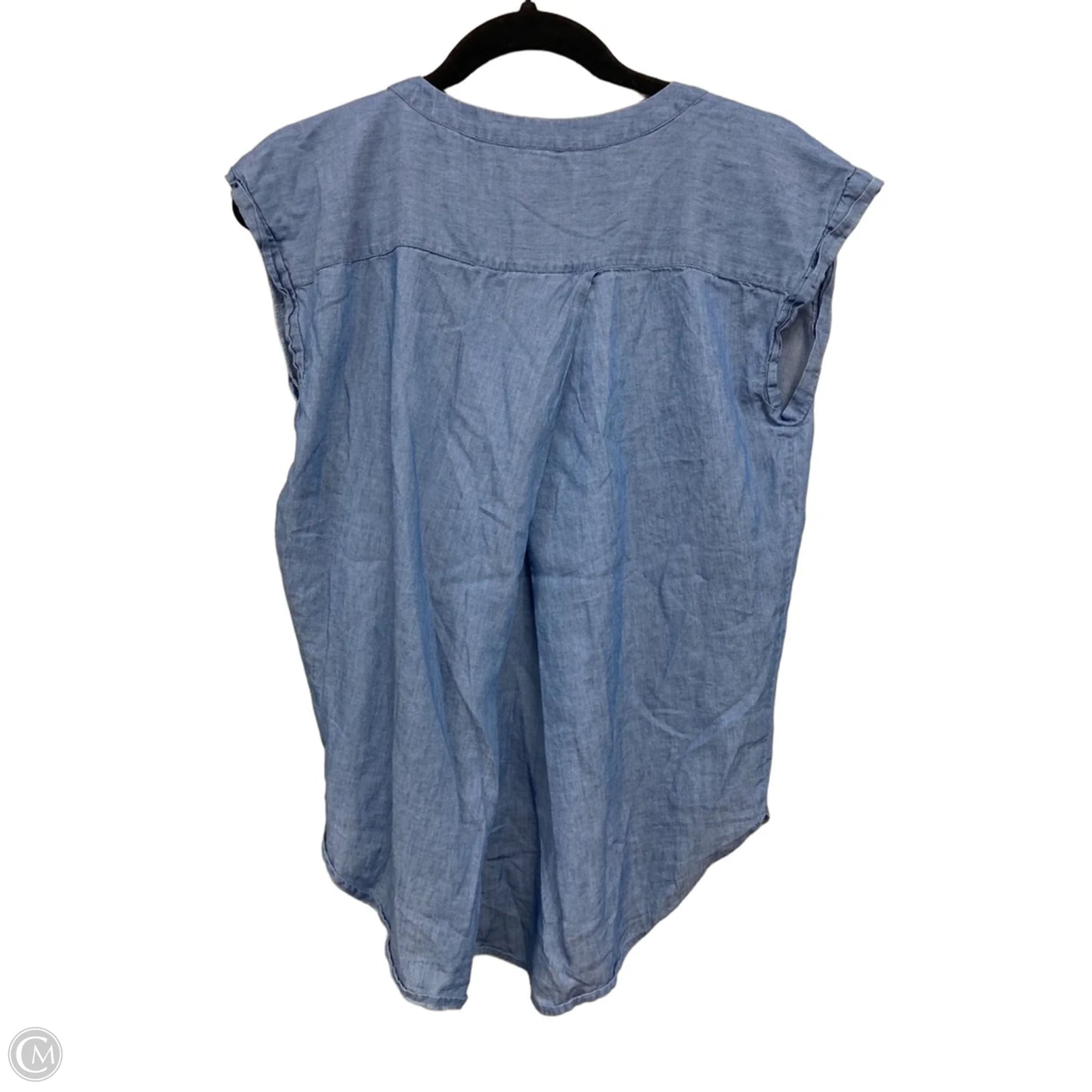 Top Sleeveless By Loft In Blue, Size: S
