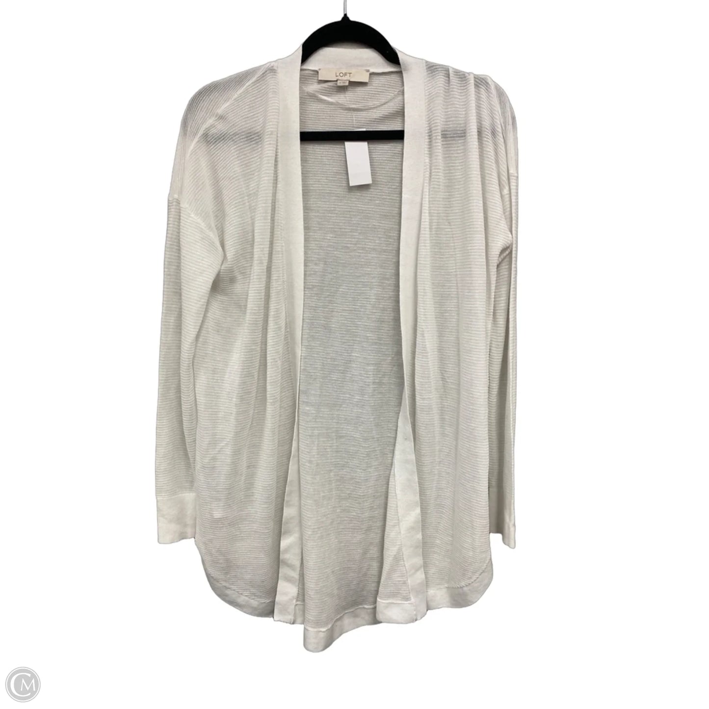 Cardigan By Loft In Cream, Size: M