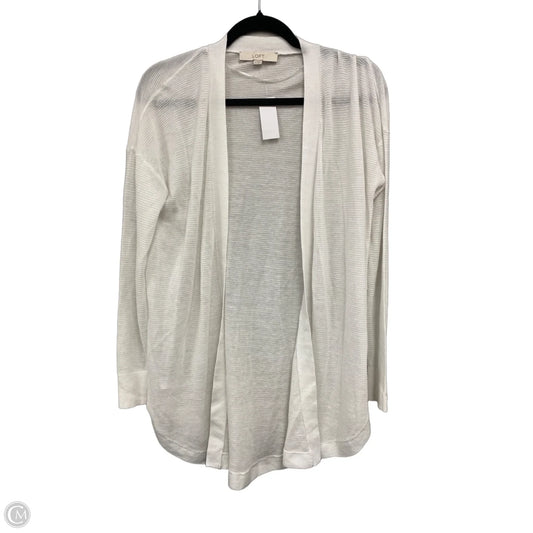 Cardigan By Loft In Cream, Size: M