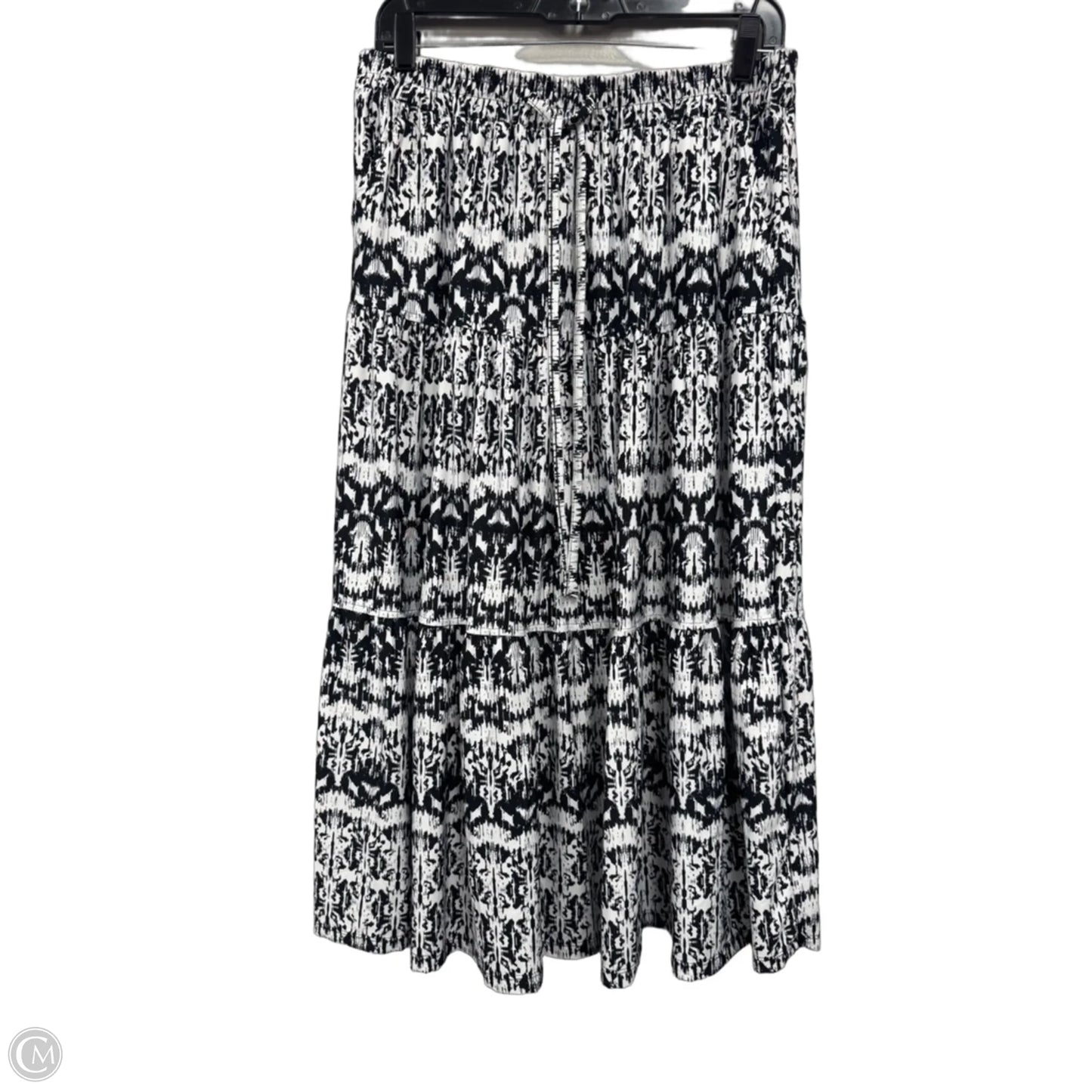Skirt Maxi By Robert Louis In Black & White, Size: L