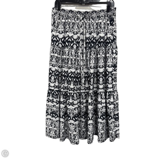 Skirt Maxi By Robert Louis In Black & White, Size: L