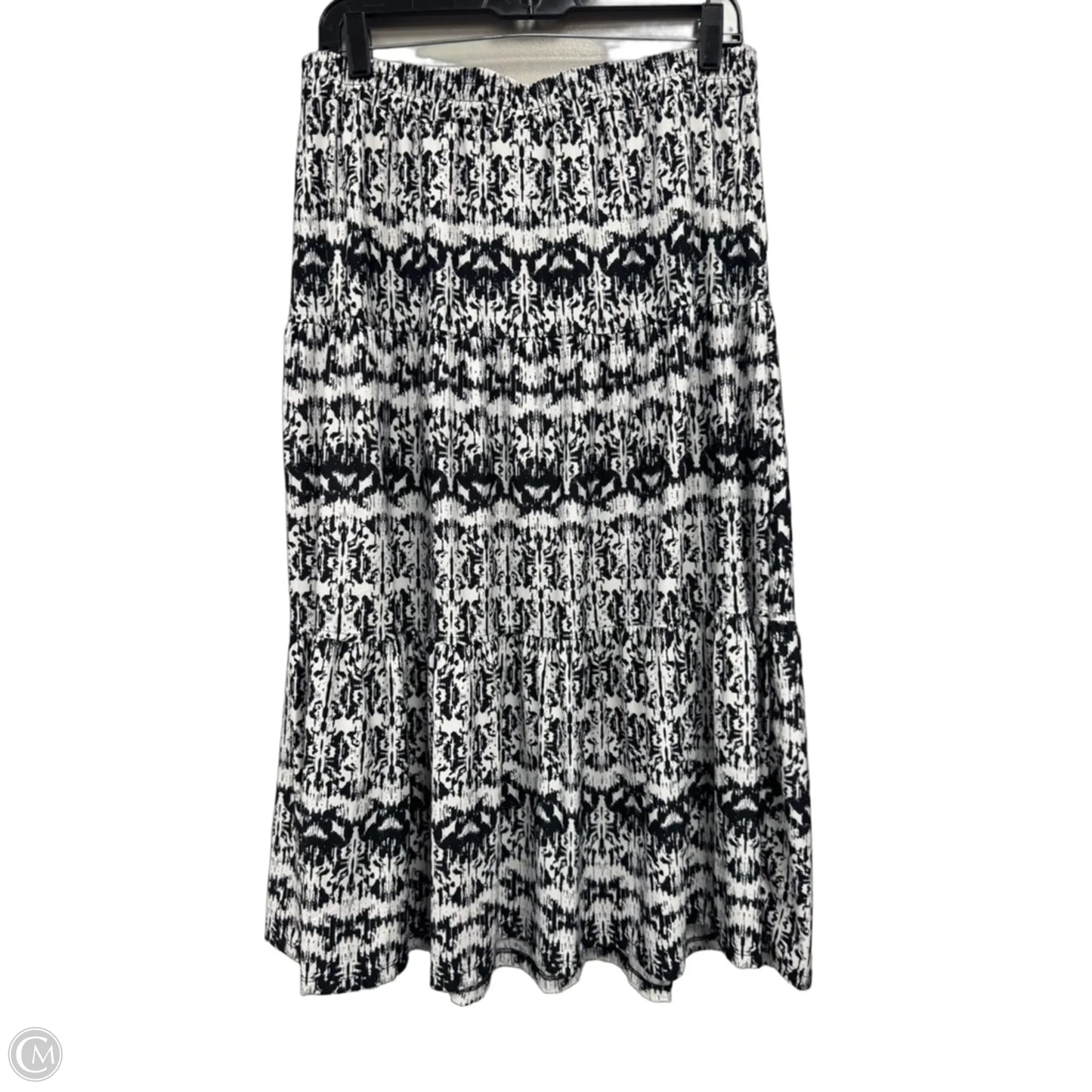 Skirt Maxi By Robert Louis In Black & White, Size: L