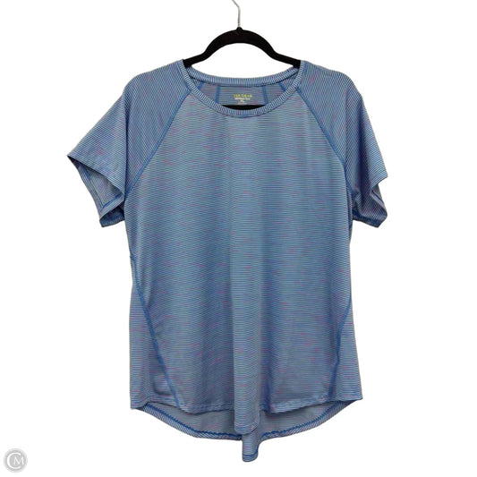 Athletic Top Short Sleeve By Tek Gear In Blue & Pink, Size: Xl