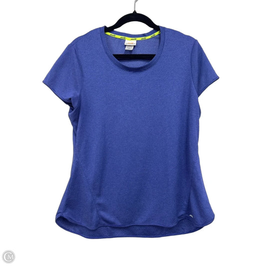 Athletic Top Short Sleeve By Avia In Purple, Size: Xl