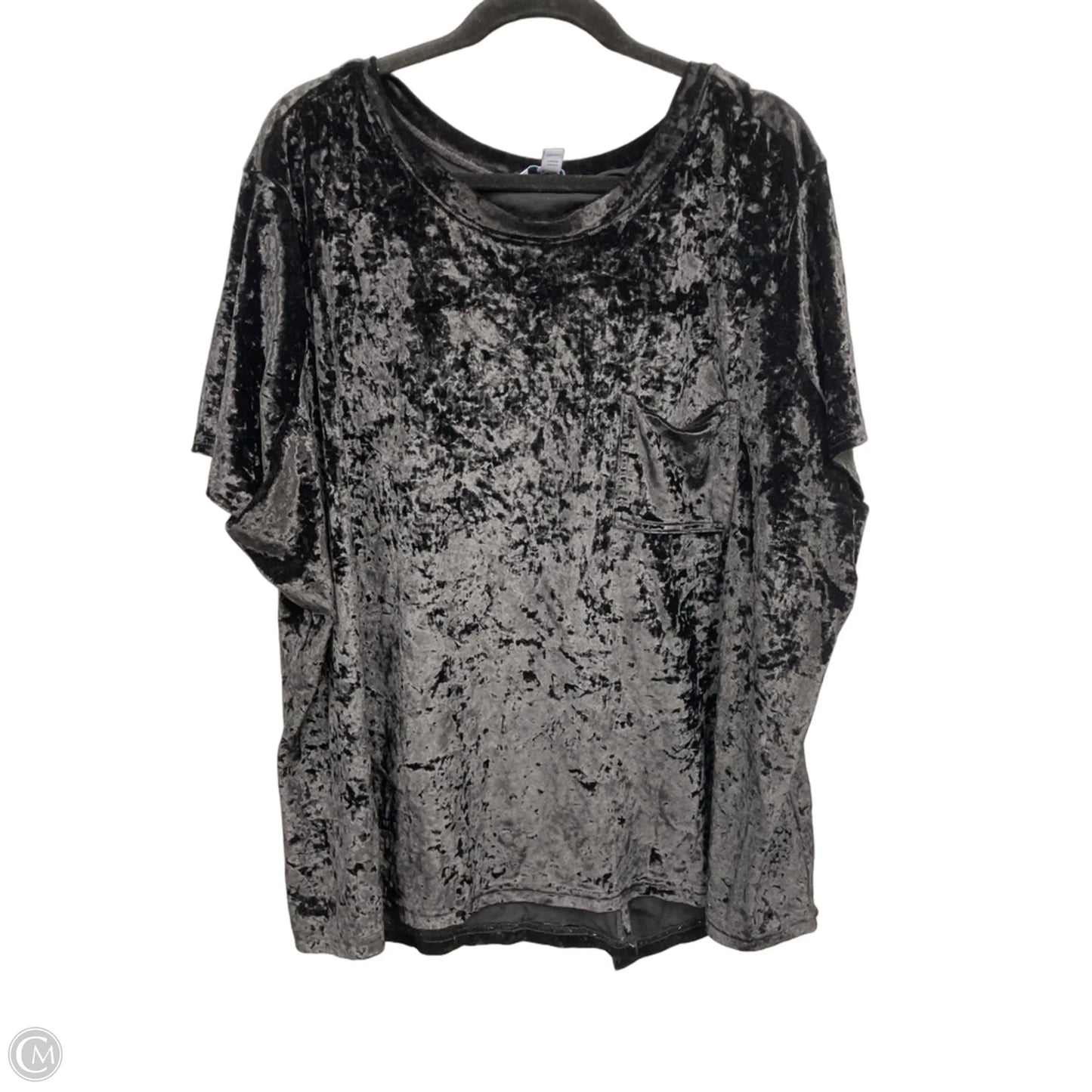Top Short Sleeve By Boutique + In Black, Size: 3x