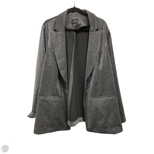 Blazer By Worthington In Black & Silver, Size: 3x