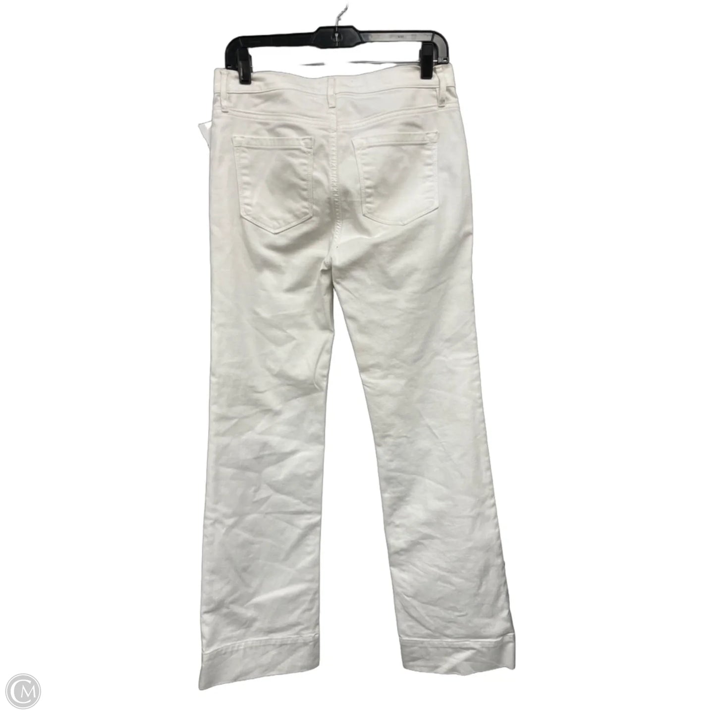Jeans Flared By Loft In White, Size: 4