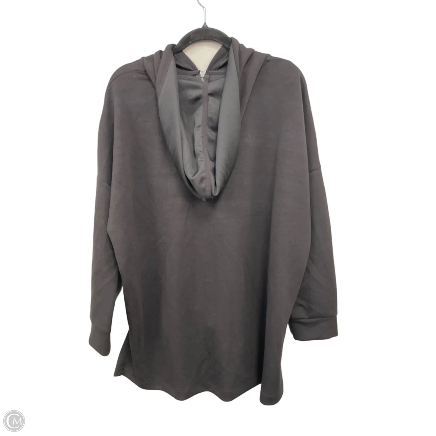Sweatshirt Hoodie By Cable And Gauge In Black, Size: 1x