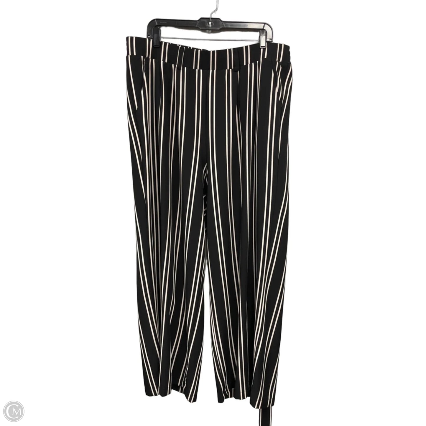 Pants Wide Leg By Torrid In Black & White, Size: 2x