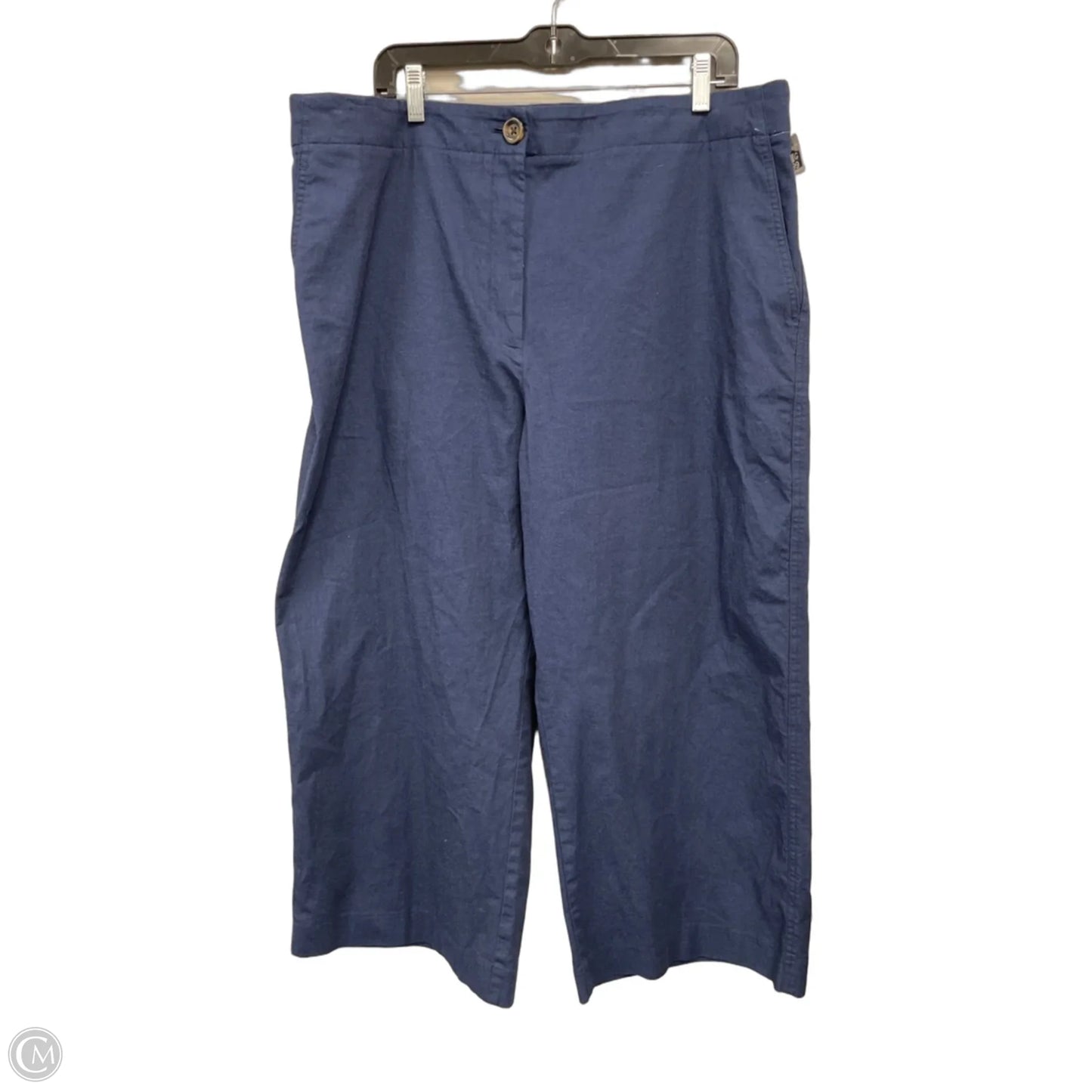 Pants Wide Leg By Ann Taylor In Blue, Size: 18