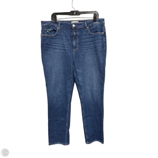 Jeans Straight By Paige In Blue, Size: 18