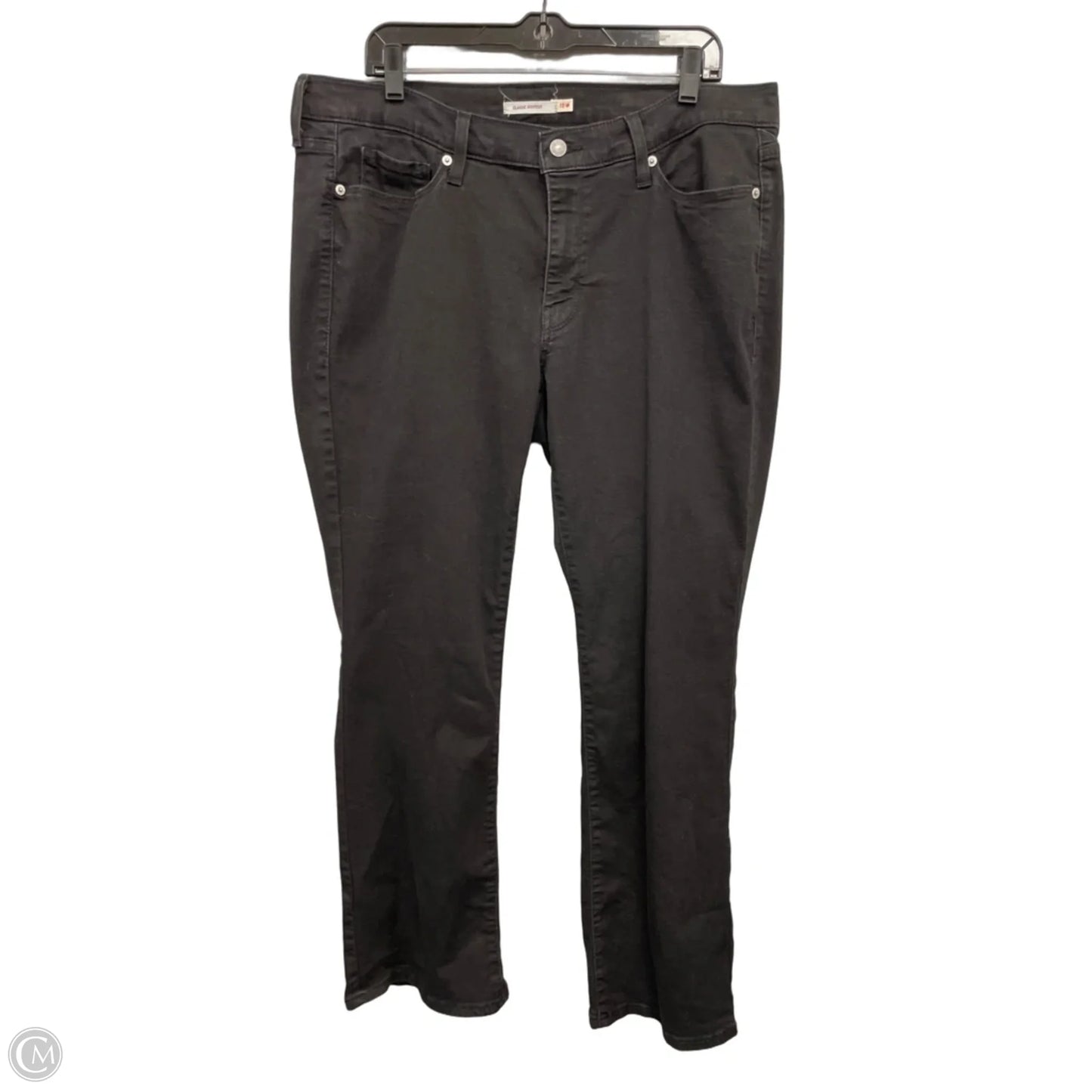 Jeans Boot Cut By Levis In Black, Size: 18