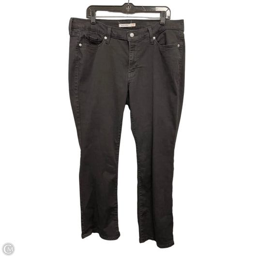 Jeans Boot Cut By Levis In Black, Size: 18