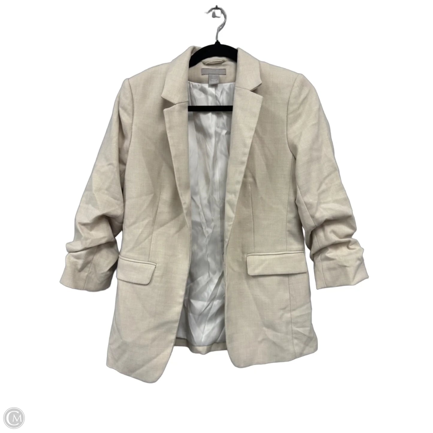 Blazer By H&m In Cream, Size: S