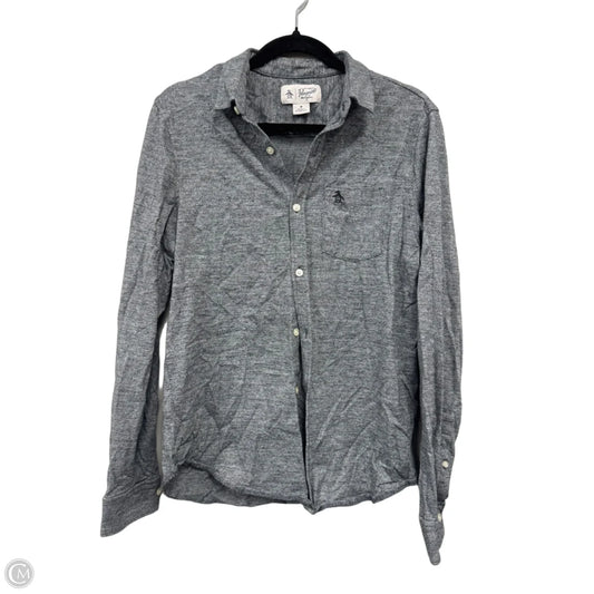 Top Long Sleeve By Clothes Mentor In Grey, Size: M
