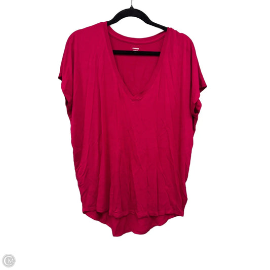 Top Short Sleeve Basic By Express In Pink, Size: S