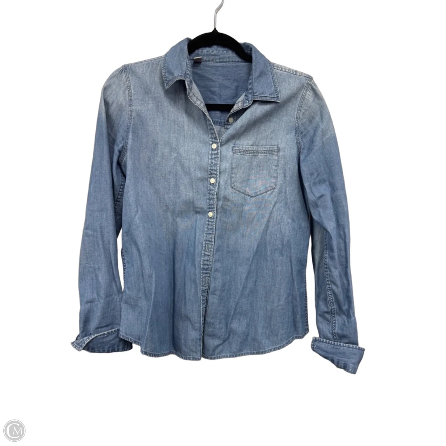 Top Long Sleeve By Clothes Mentor In Blue, Size: M