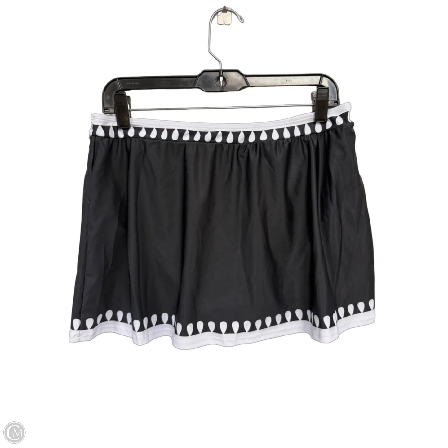 Swimsuit 2pc By Clothes Mentor In Black & White, Size: L