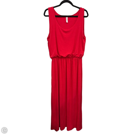 Dress Casual Maxi By Zenana In Red, Size: 1x
