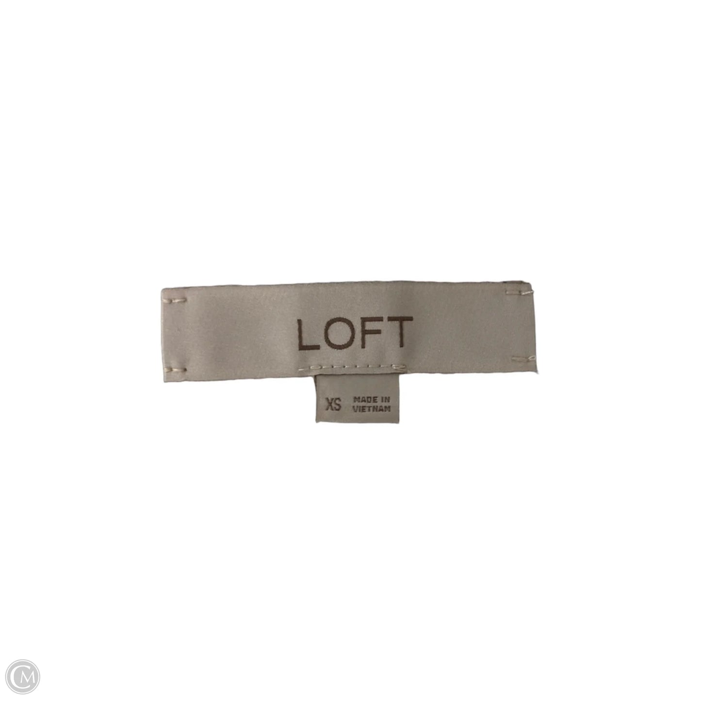 Sweater Short Sleeve By Loft In Black & Blue, Size: Xs
