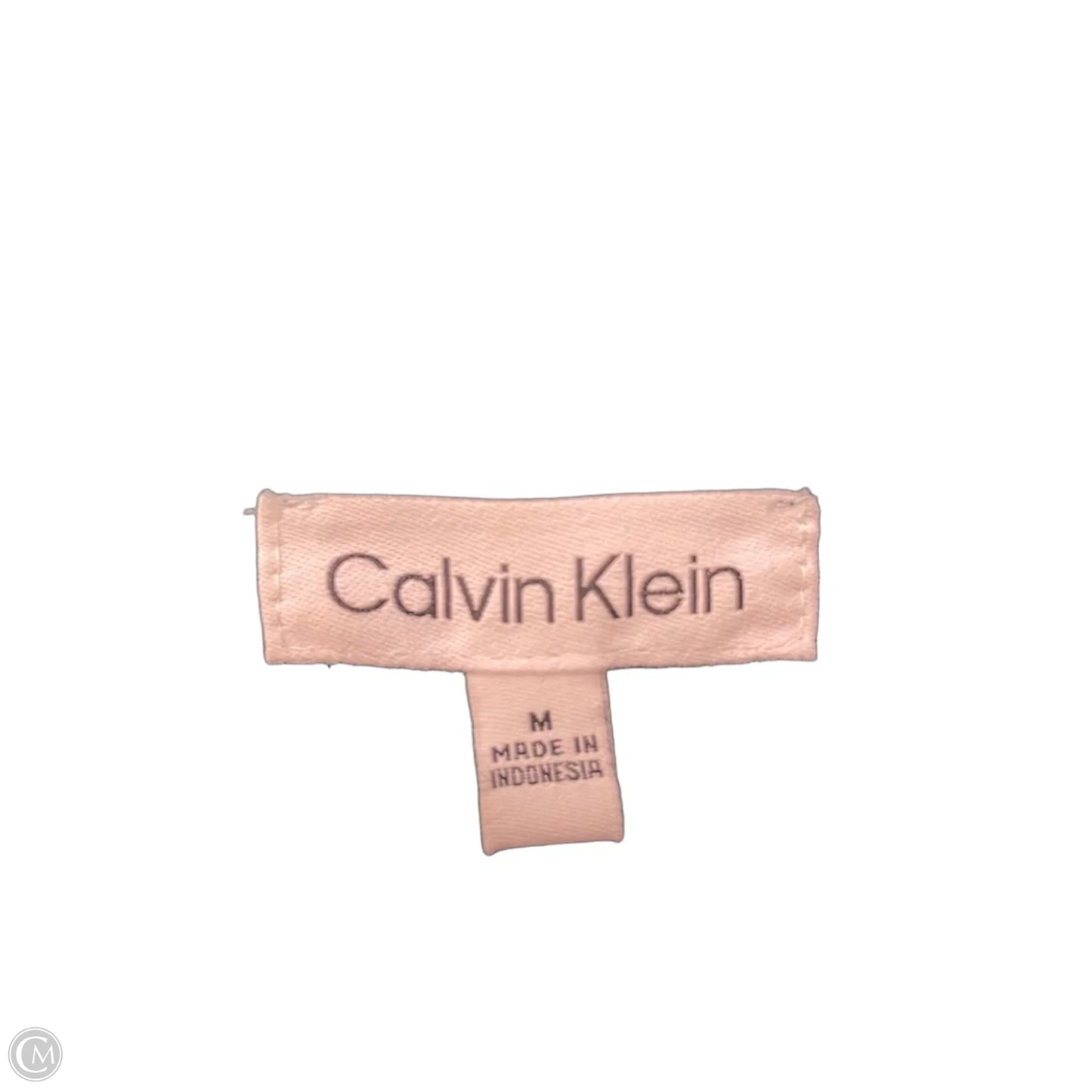 Top Long Sleeve By Calvin Klein In Green, Size: M