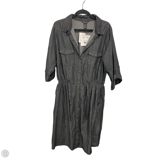 Dress Casual Midi By Clothes Mentor In Black, Size: 2x