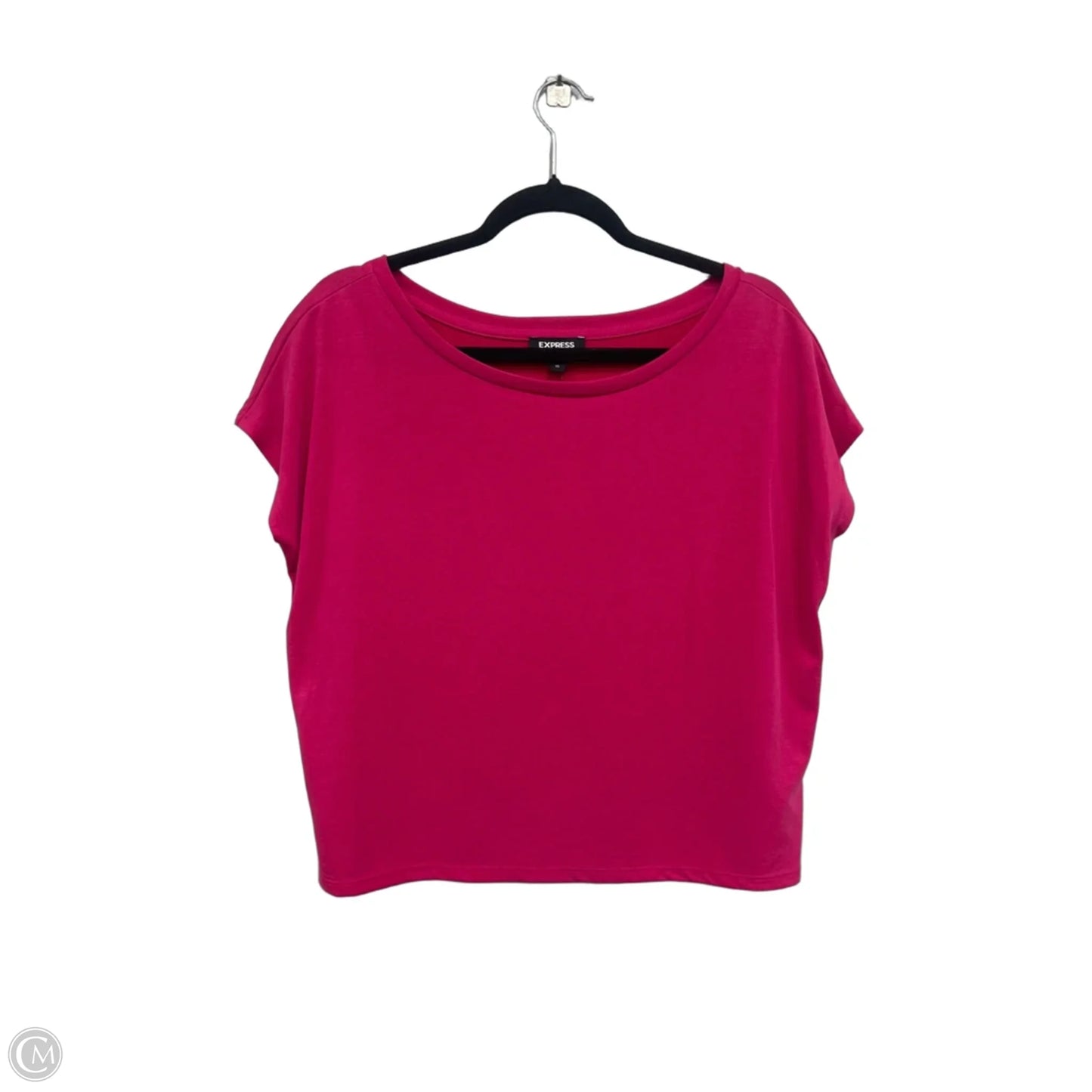Top Short Sleeve Basic By Express In Pink, Size: Xs