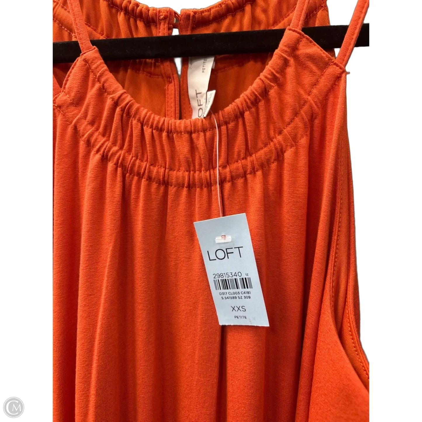 Dress Casual Midi By Loft In Orange, Size: Xxs