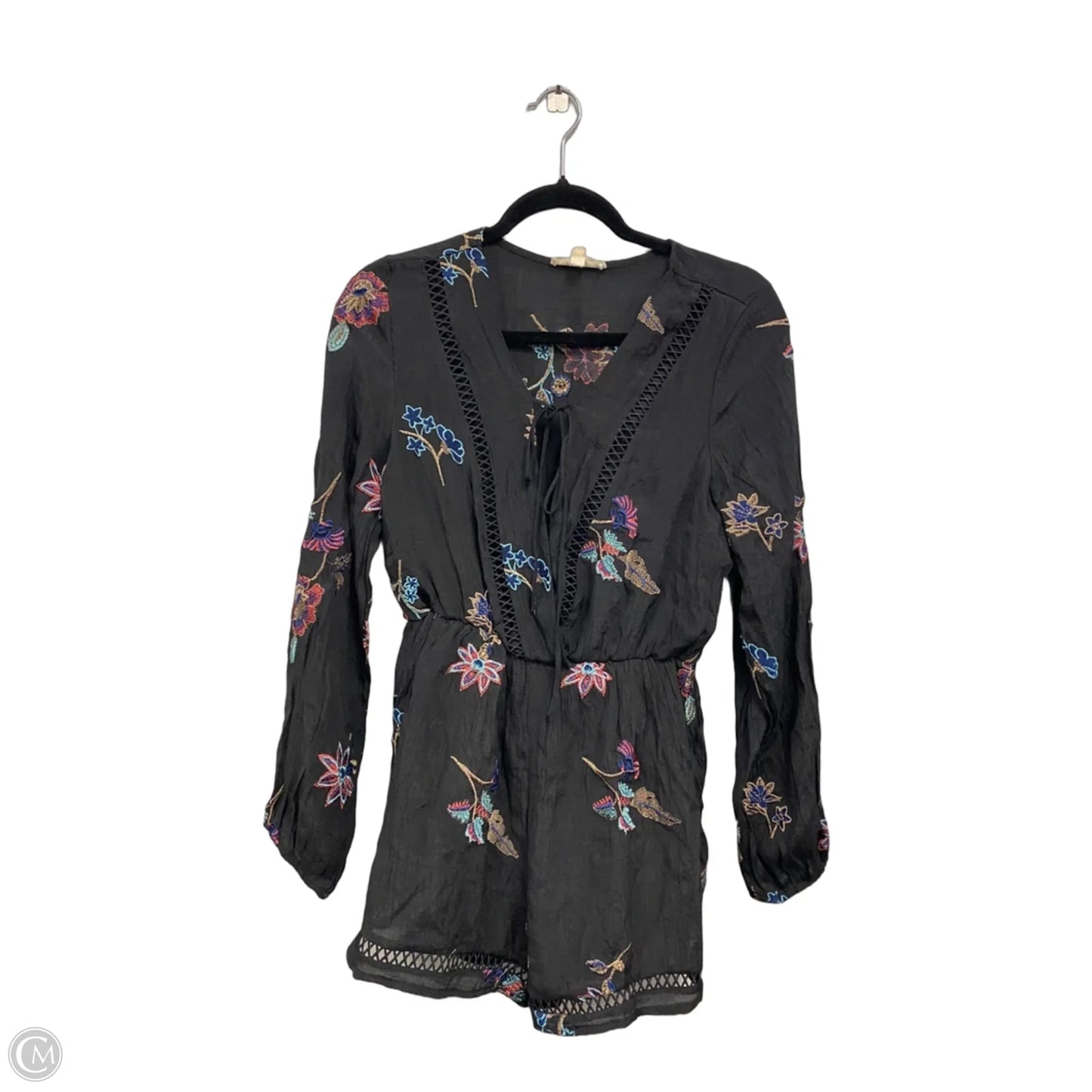 Romper By Rebellion In Black & Blue, Size: L