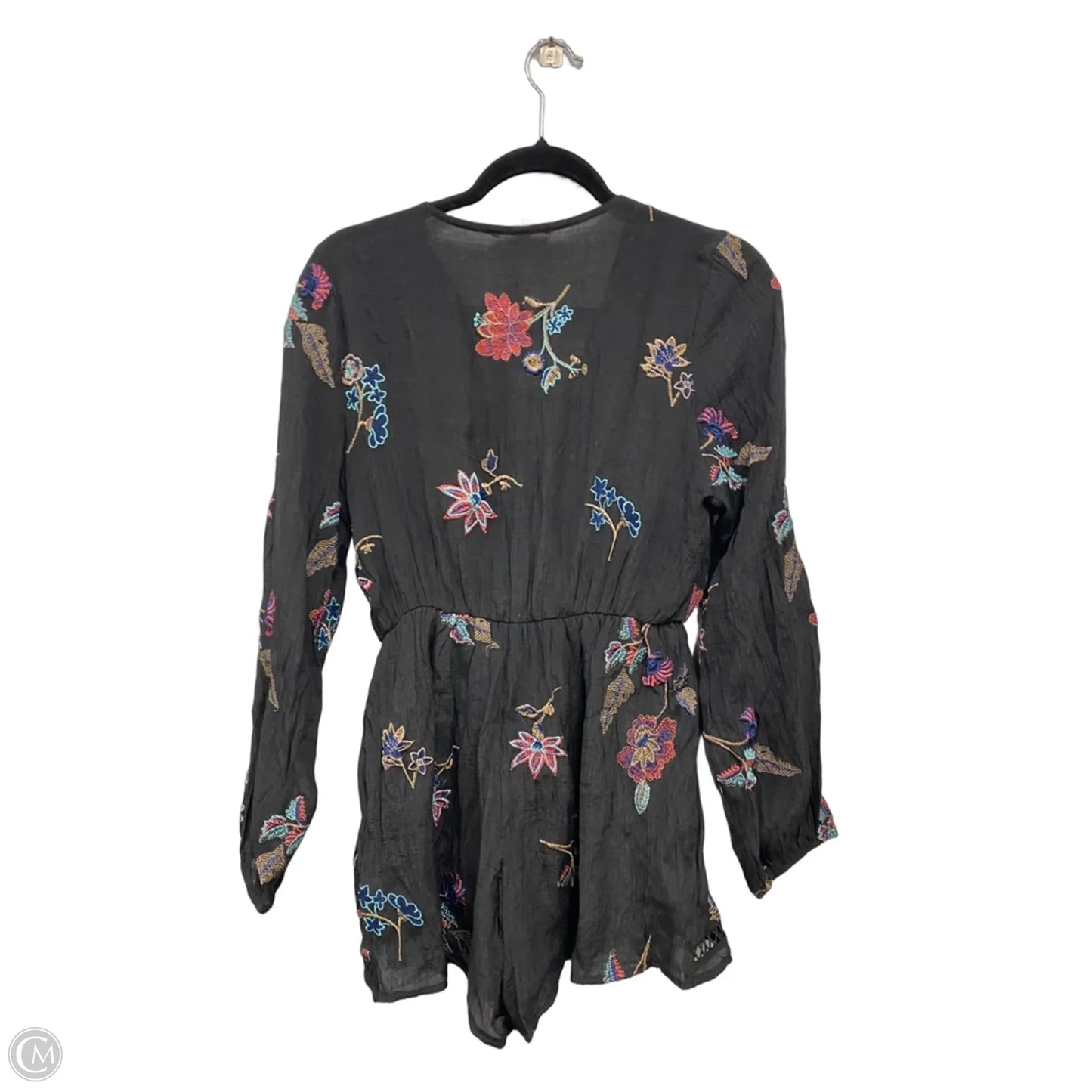 Romper By Rebellion In Black & Blue, Size: L