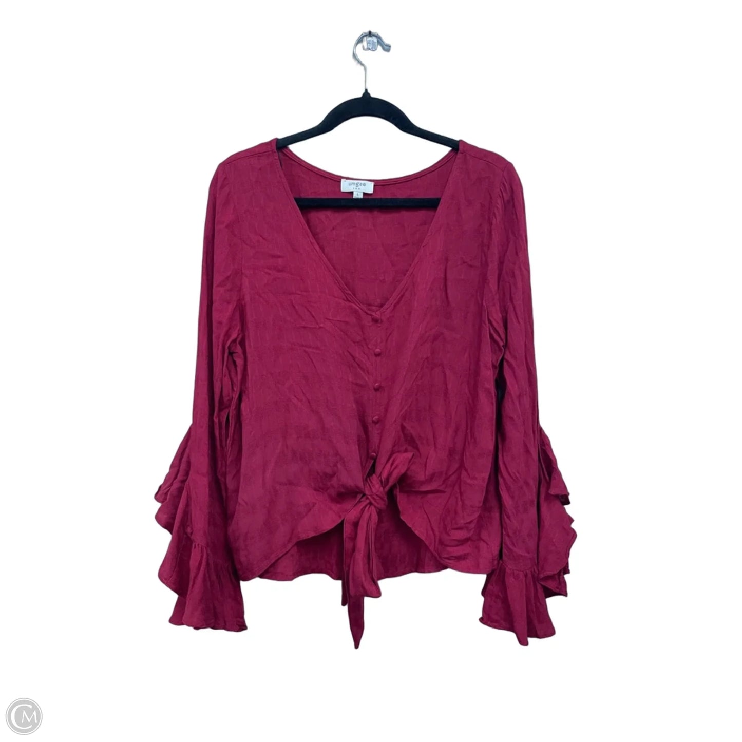 Top Long Sleeve By Umgee In Red, Size: L