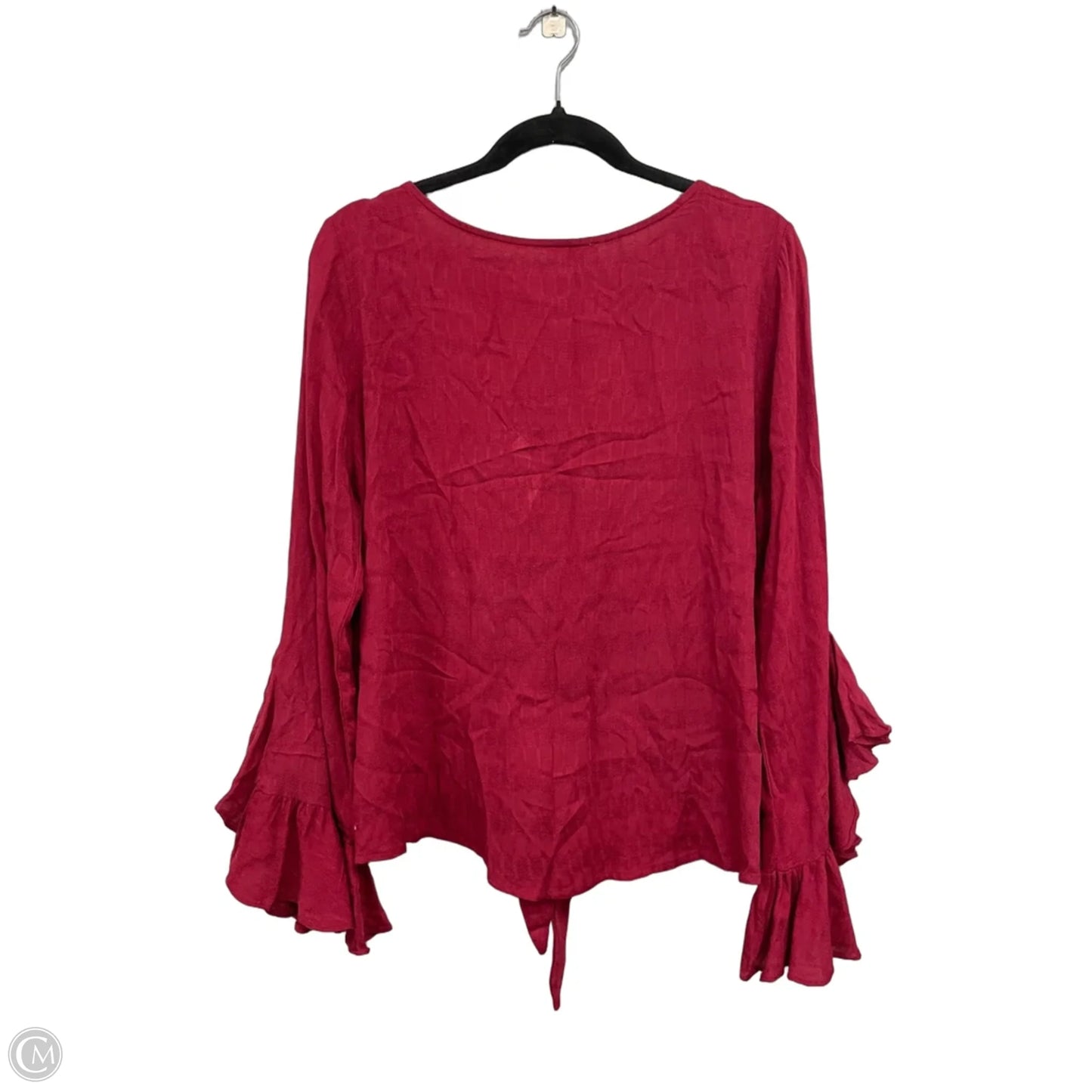 Top Long Sleeve By Umgee In Red, Size: L