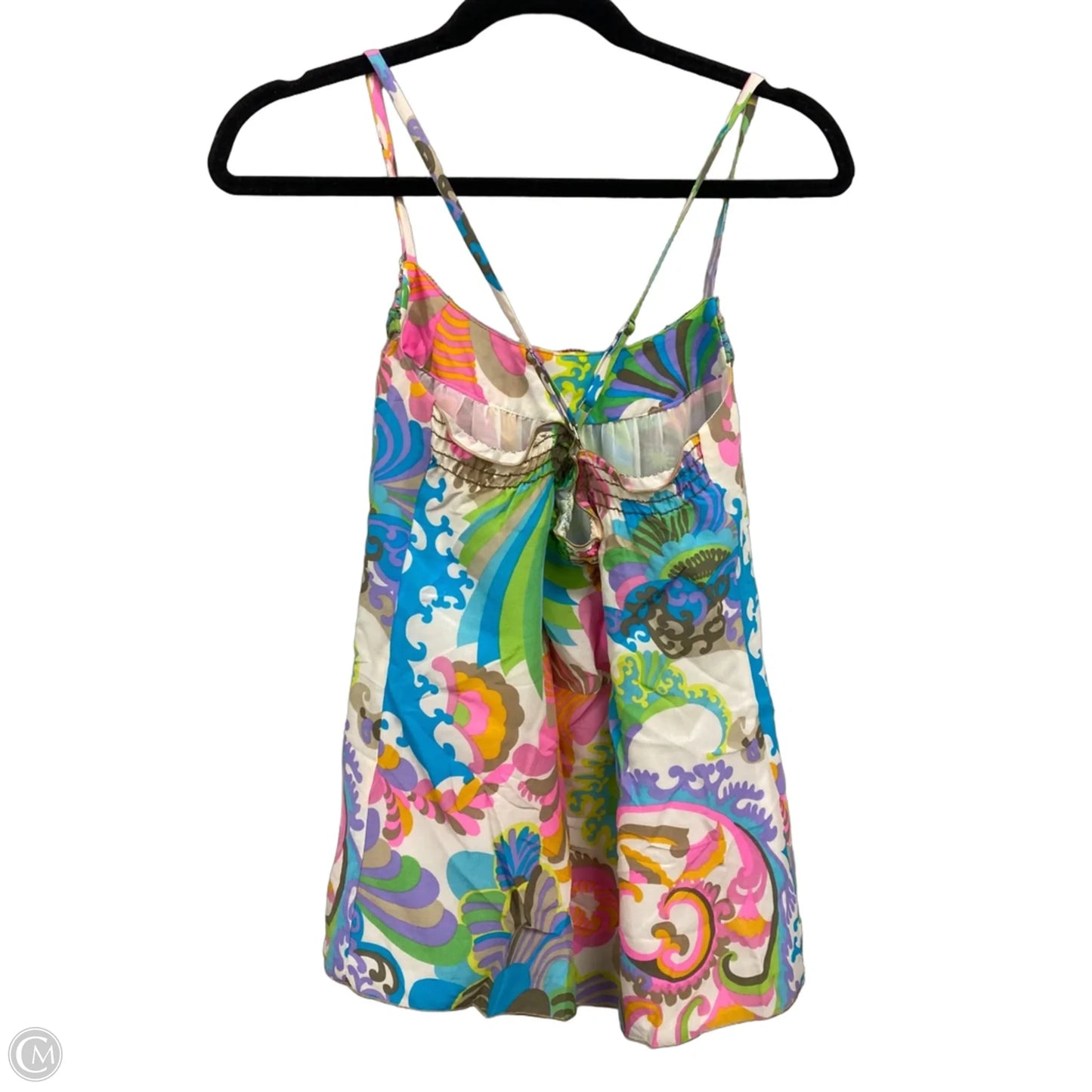 Top Sleeveless By Trina Turk In Green & Pink, Size: S