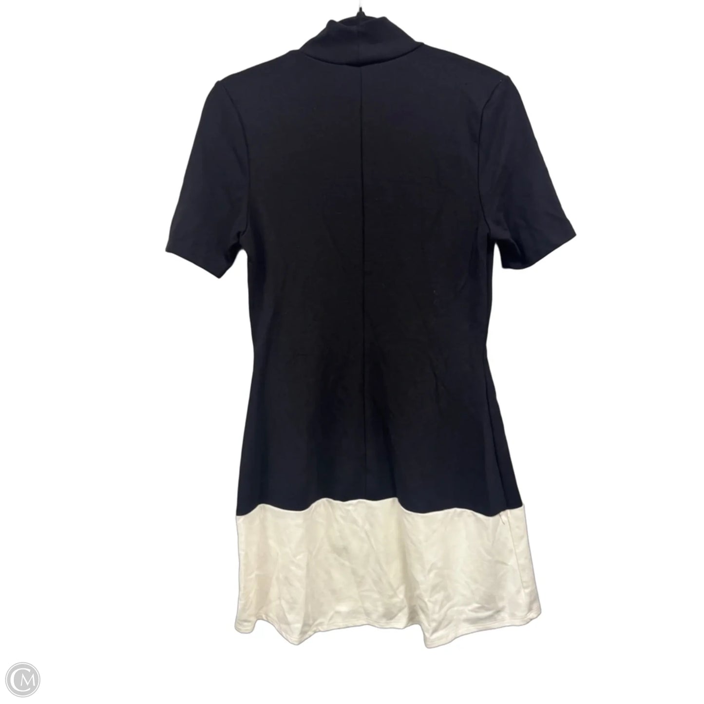 Dress Casual Short By Fashion Nova In Black & Cream, Size: M