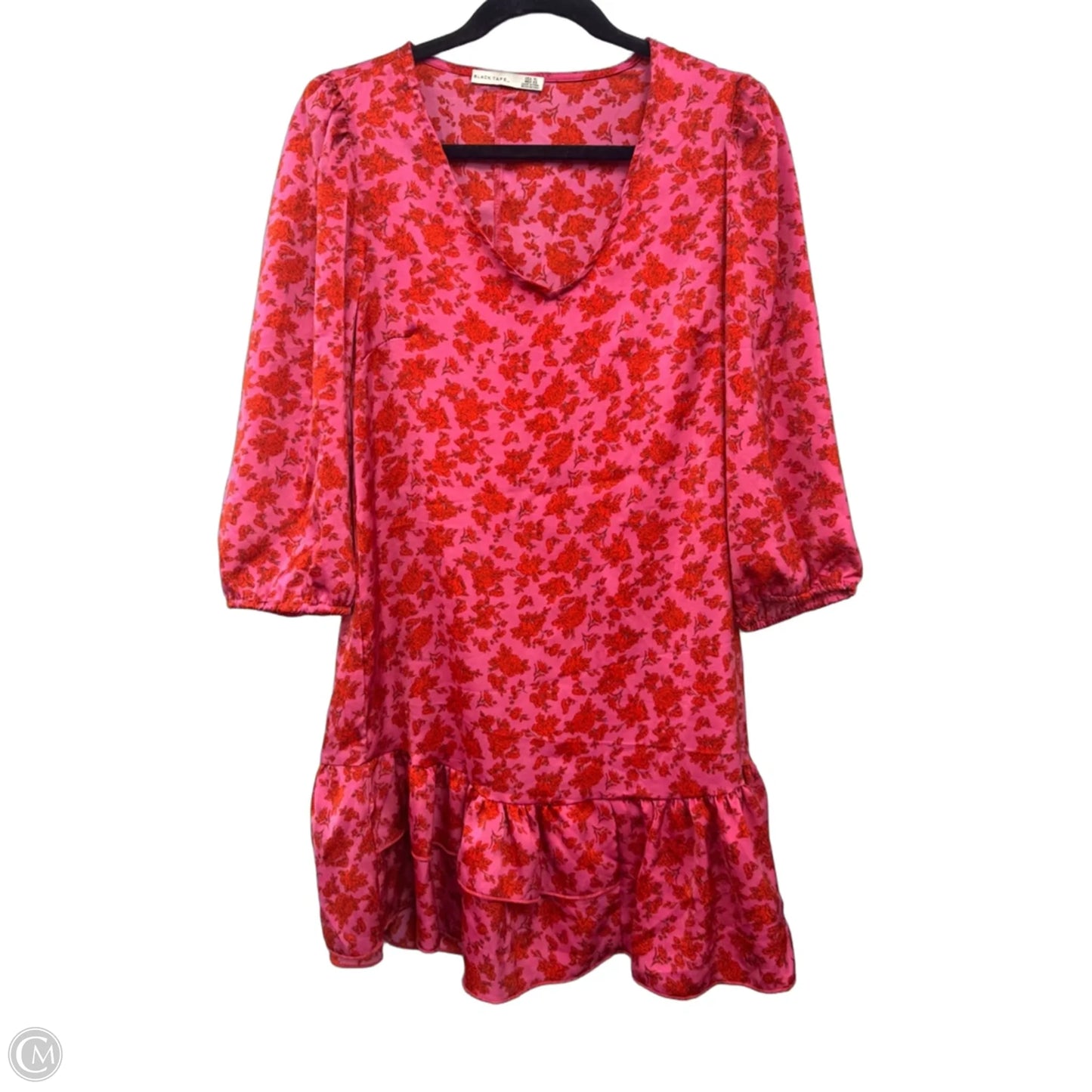 Dress Casual Short By Black Tape In Pink & Red, Size: Xl